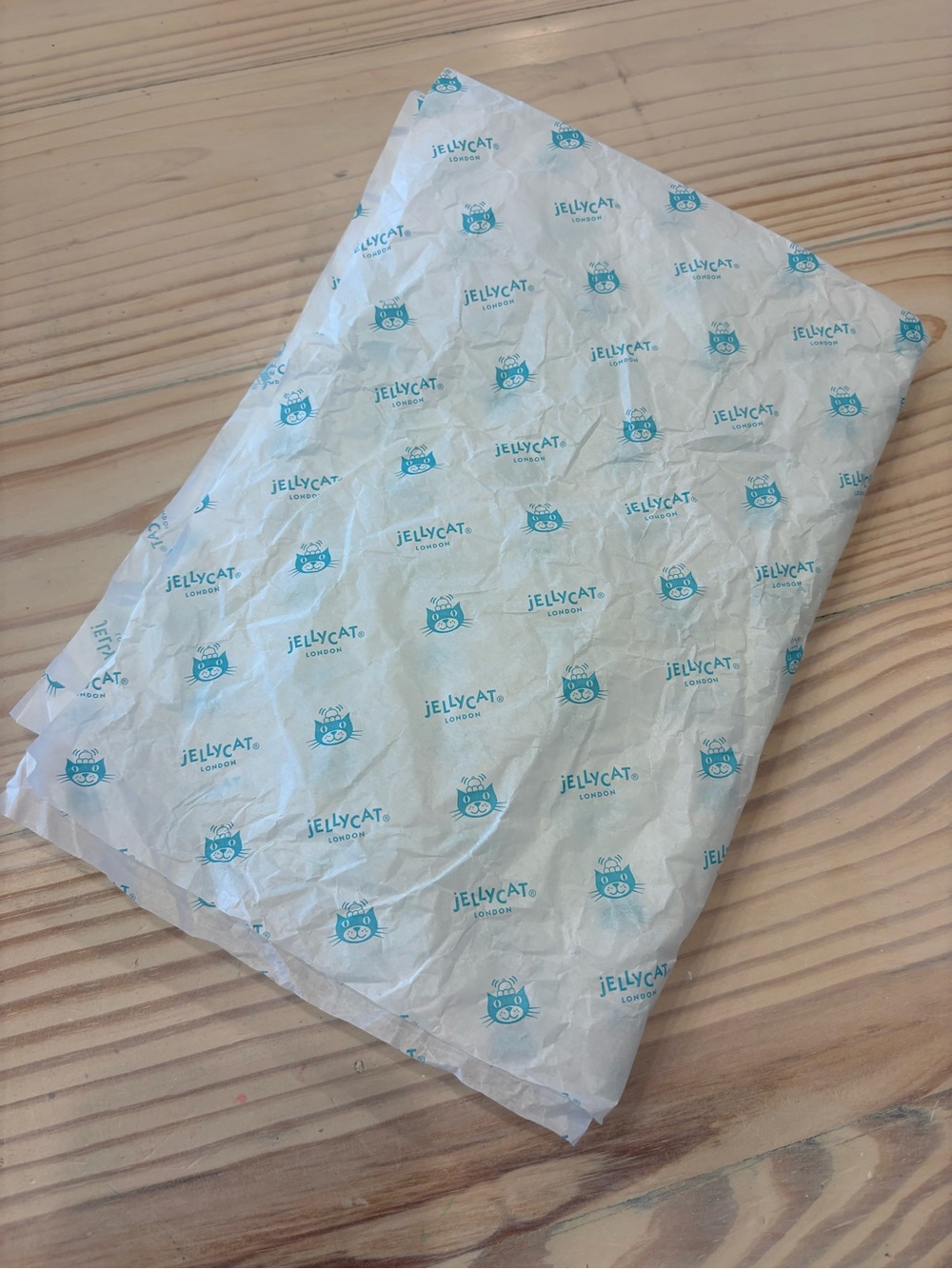 JellyCat London Logo Tissue Paper Gift Wrap 2 Pieces Sheets
